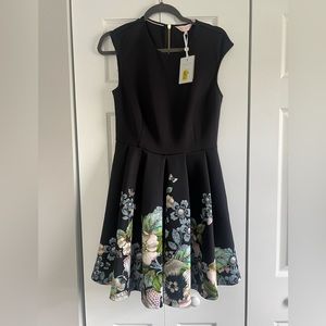 NWT Ted Baker floral dress in UK 3/US 8.